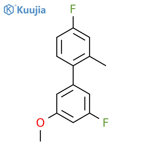 1-Fluoro-3-(4-fluoro-2-methylphenyl)-5-methoxybenzene structure
