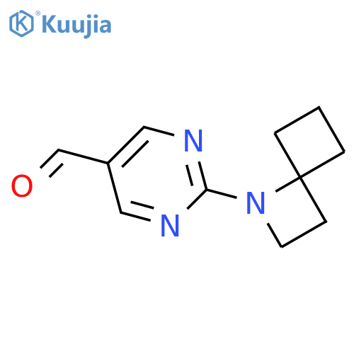 2-{1-Azaspiro[3.3]heptan-1-yl}pyrimidine-5-carbaldehyde structure