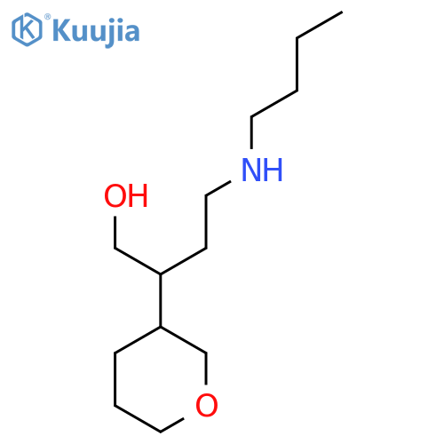4-(Butylamino)-2-(oxan-3-yl)butan-1-ol structure