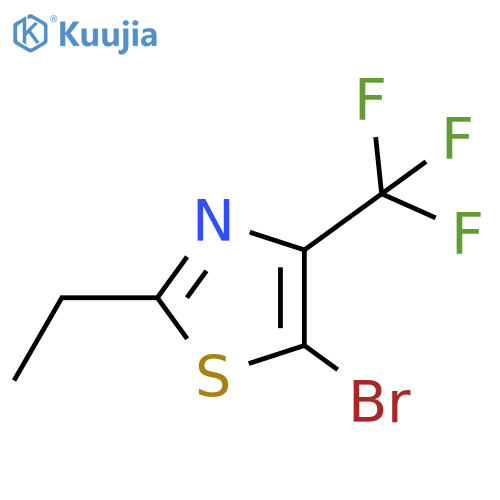 Thiazole, 5-bromo-2-ethyl-4-(trifluoromethyl)- structure