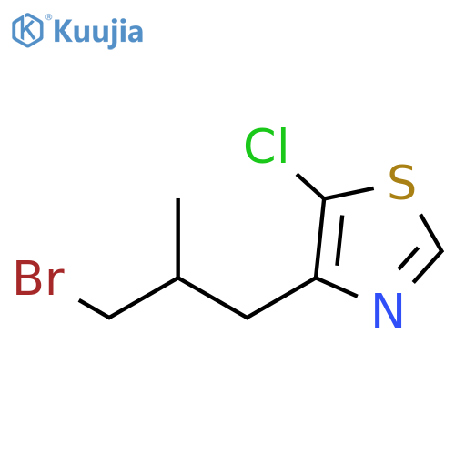 Thiazole, 4-(3-bromo-2-methylpropyl)-5-chloro- structure