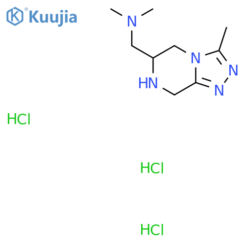 dimethyl({3-methyl-5H,6H,7H,8H-1,2,4triazolo4,3-apyrazin-6-yl}methyl)amine trihydrochloride structure