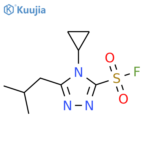 4H-1,2,4-Triazole-3-sulfonyl fluoride, 4-cyclopropyl-5-(2-methylpropyl)- structure