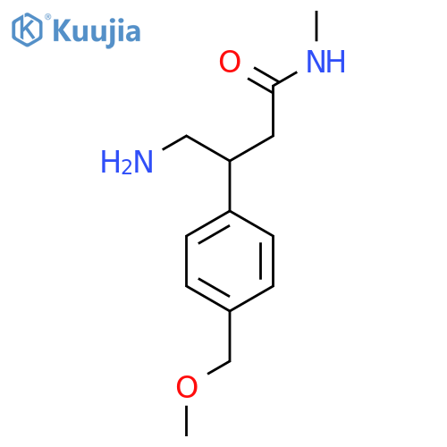 Benzenepropanamide, β-(aminomethyl)-4-(methoxymethyl)-N-methyl- structure