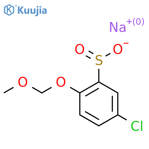 Sodium 5-chloro-2-(methoxymethoxy)benzene-1-sulfinate structure