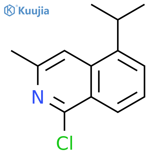Isoquinoline, 1-chloro-3-methyl-5-(1-methylethyl)- structure
