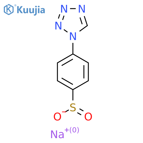 sodium 4-(1H-1,2,3,4-tetrazol-1-yl)benzene-1-sulfinate structure