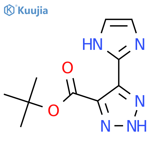 tert-butyl 5-(1H-imidazol-2-yl)-1H-1,2,3-triazole-4-carboxylate structure