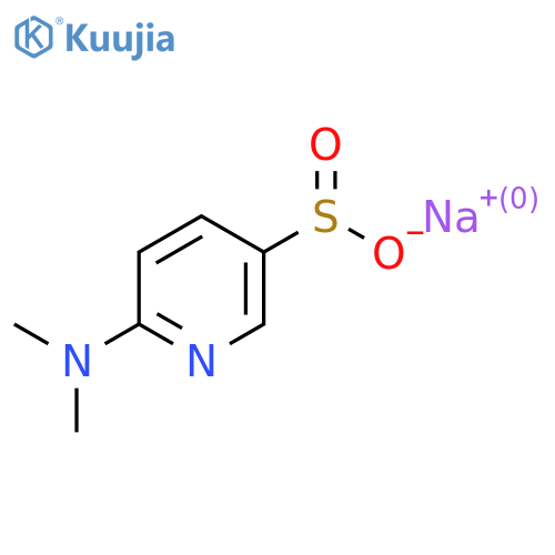 Sodium 6-(dimethylamino)pyridine-3-sulfinate structure