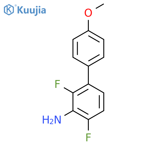 2,6-Difluoro-3-(4-methoxyphenyl)aniline structure