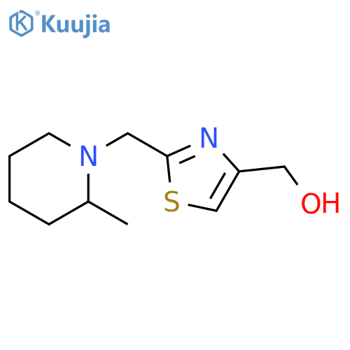 4-Thiazolemethanol, 2-[(2-methyl-1-piperidinyl)methyl]- structure