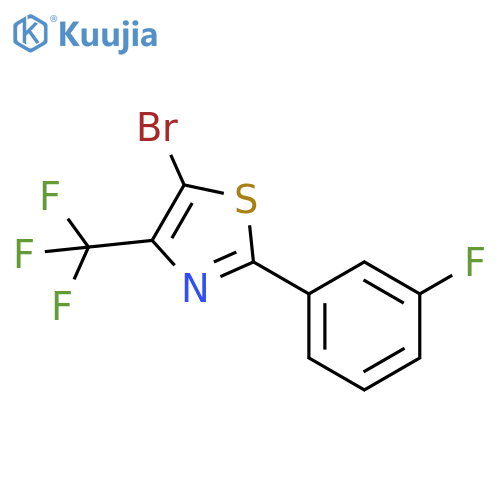 Thiazole, 5-bromo-2-(3-fluorophenyl)-4-(trifluoromethyl)- structure