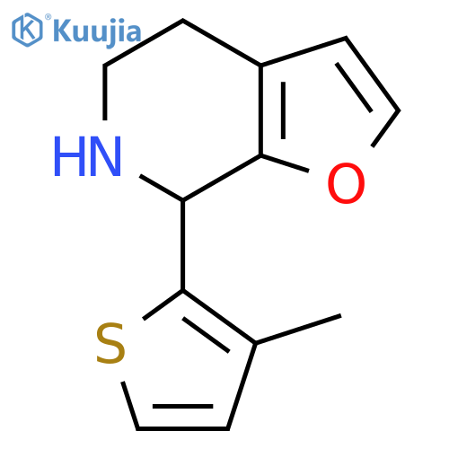 7-(3-methylthiophen-2-yl)-4H,5H,6H,7H-furo2,3-cpyridine structure