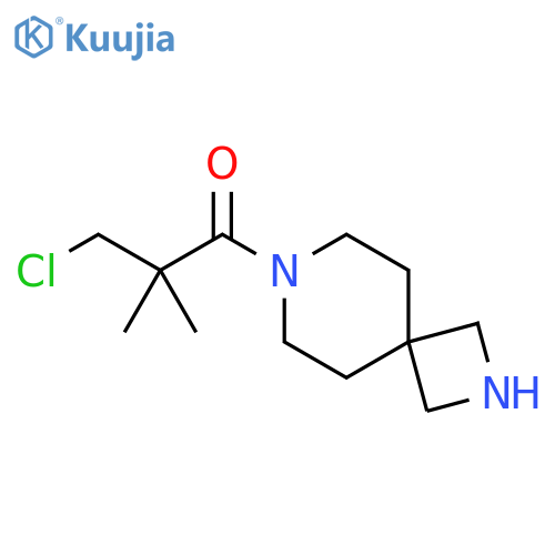 1-Propanone, 2-(chloromethyl)-1-(2,7-diazaspiro[3.5]non-7-yl)-2-methyl- structure