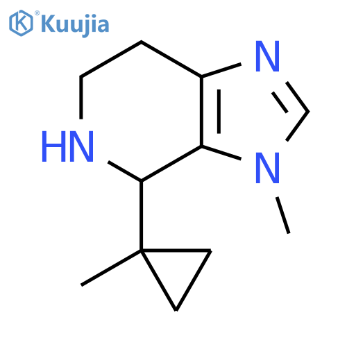 3-methyl-4-(1-methylcyclopropyl)-3H,4H,5H,6H,7H-imidazo4,5-cpyridine structure