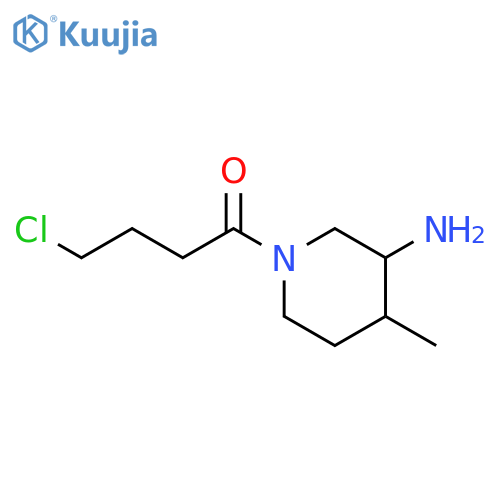 1-Butanone, 1-(3-amino-4-methyl-1-piperidinyl)-4-chloro- structure
