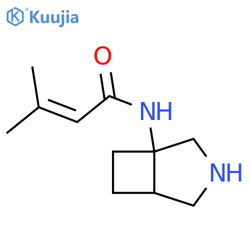 2-Butenamide, N-3-azabicyclo[3.2.0]hept-1-yl-3-methyl- structure