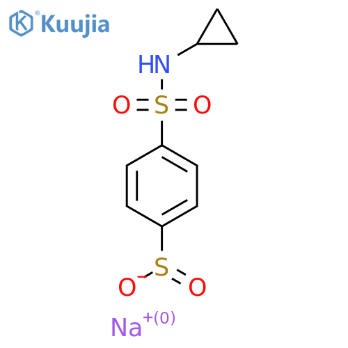 Sodium 4-(cyclopropylsulfamoyl)benzene-1-sulfinate structure