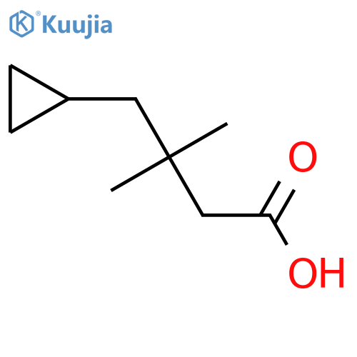 Cyclopropanebutanoic acid, β,β-dimethyl- structure