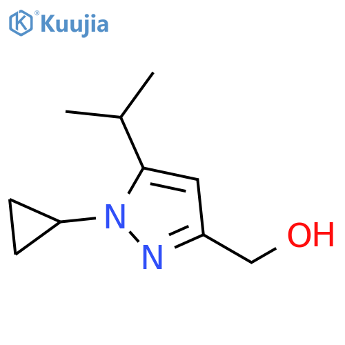1H-Pyrazole-3-methanol, 1-cyclopropyl-5-(1-methylethyl)- structure
