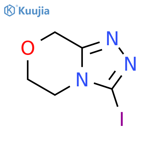 8H-1,2,4-Triazolo[3,4-c][1,4]oxazine, 5,6-dihydro-3-iodo- structure