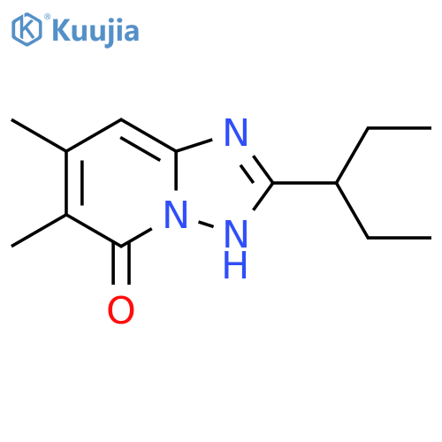 6,7-dimethyl-2-(pentan-3-yl)-1,2,4triazolo1,5-apyridin-5-ol structure