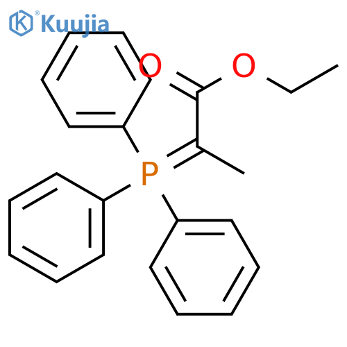 2-(triphenyl-phosphanylidene)-propionic acid ethyl ester structure