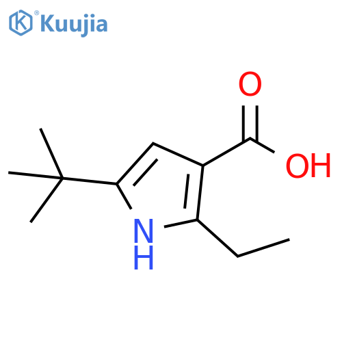1H-Pyrrole-3-carboxylic acid, 5-(1,1-dimethylethyl)-2-ethyl- structure