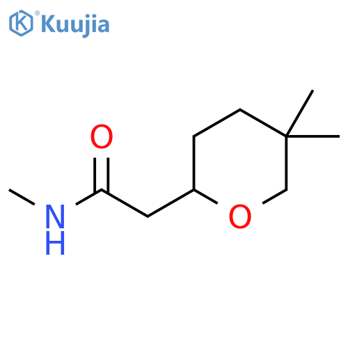 2-(5,5-dimethyloxan-2-yl)-N-methylacetamide structure