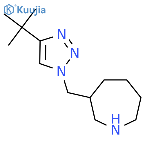 3-[(4-tert-butyl-1H-1,2,3-triazol-1-yl)methyl]azepane structure