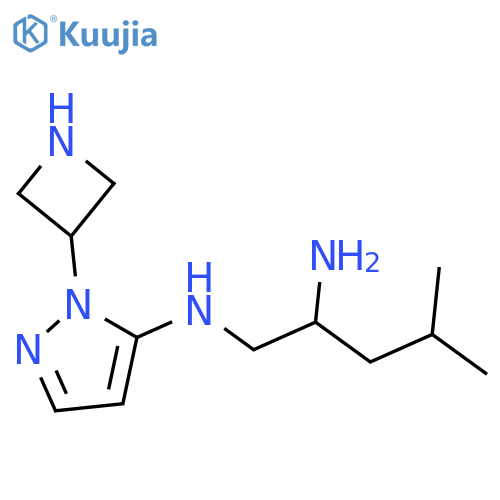 N1-1-(azetidin-3-yl)-1H-pyrazol-5-yl-4-methylpentane-1,2-diamine structure