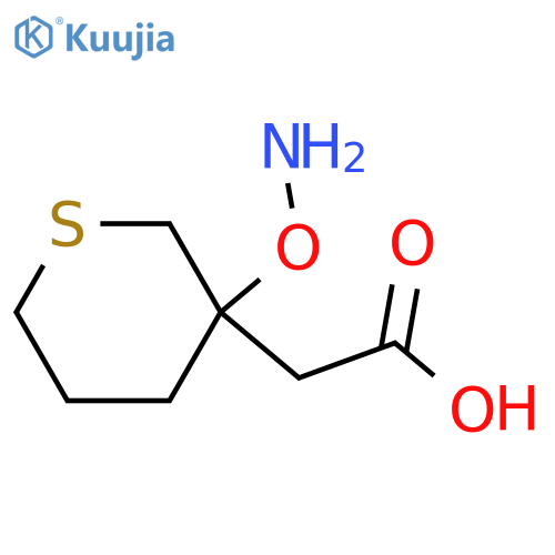 2-[3-(Aminooxy)thian-3-yl]acetic acid structure