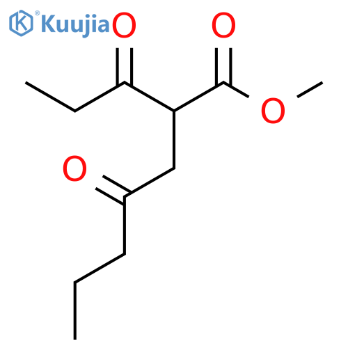 methyl 4-oxo-2-propanoylheptanoate structure