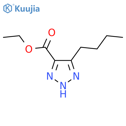 ethyl 5-butyl-1H-1,2,3-triazole-4-carboxylate structure