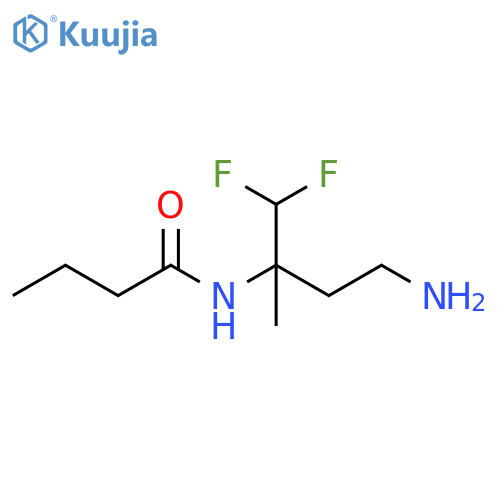Butanamide, N-[3-amino-1-(difluoromethyl)-1-methylpropyl]- structure