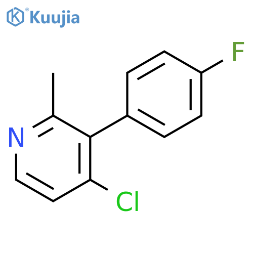 Pyridine, 4-chloro-3-(4-fluorophenyl)-2-methyl- structure