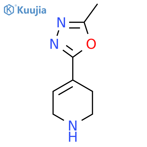 4-(5-Methyl-1,3,4-oxadiazol-2-yl)-1,2,3,6-tetrahydropyridine structure