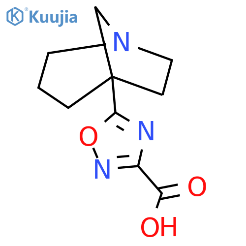 5-{1-azabicyclo3.2.1octan-5-yl}-1,2,4-oxadiazole-3-carboxylic acid structure