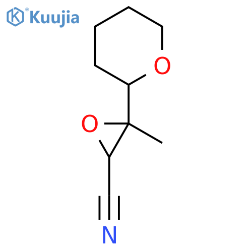 3-Methyl-3-(oxan-2-yl)oxirane-2-carbonitrile structure