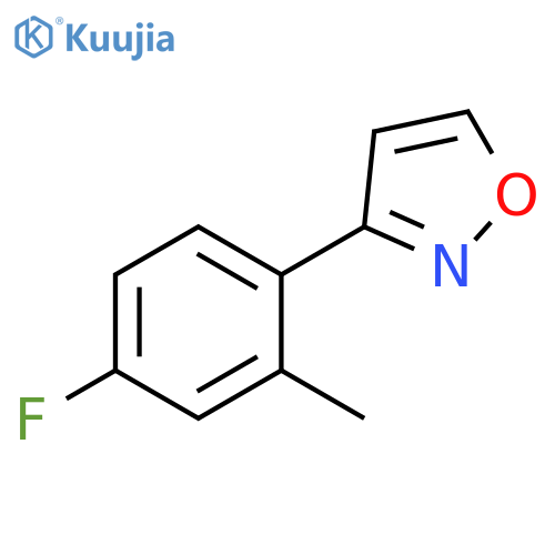 Isoxazole, 3-(4-fluoro-2-methylphenyl)- structure