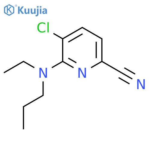 2-Pyridinecarbonitrile, 5-chloro-6-(ethylpropylamino)- structure