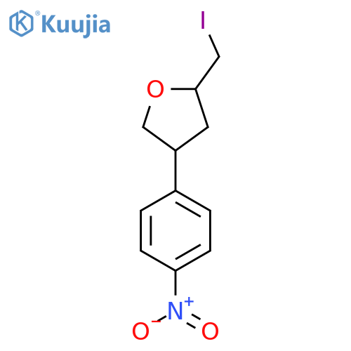 2-(Iodomethyl)-4-(4-nitrophenyl)oxolane structure