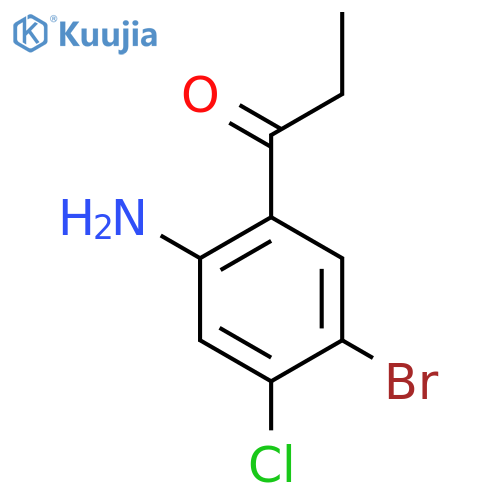 1-(2-Amino-5-bromo-4-chlorophenyl)propan-1-one structure
