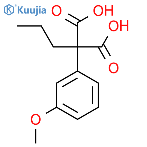 2-(3-Methoxyphenyl)-2-propylpropanedioic acid structure