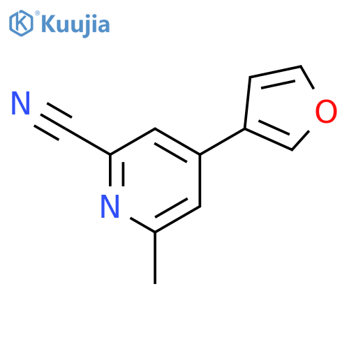 2-Pyridinecarbonitrile, 4-(3-furanyl)-6-methyl- structure