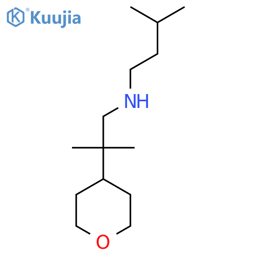 2H-Pyran-4-ethanamine, tetrahydro-β,β-dimethyl-N-(3-methylbutyl)- structure