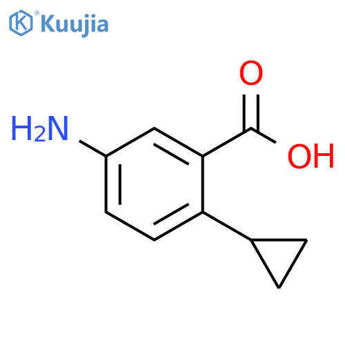 5-amino-2-cyclopropylbenzoic acid structure