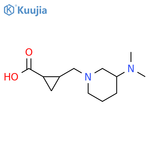 Cyclopropanecarboxylic acid, 2-[[3-(dimethylamino)-1-piperidinyl]methyl]- structure