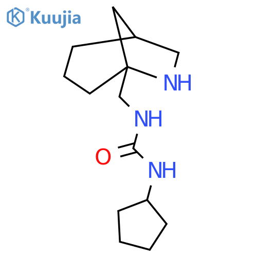 3-({6-Azabicyclo[3.2.1]octan-5-yl}methyl)-1-cyclopentylurea structure