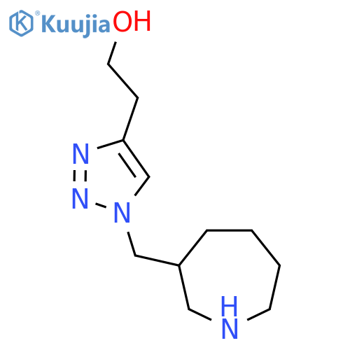 2-{1-[(azepan-3-yl)methyl]-1H-1,2,3-triazol-4-yl}ethan-1-ol structure